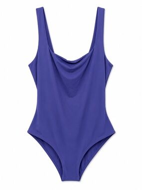 SHEIN BAE BUNDLE Bodysuit NWT Size Small White & Blue Purple Cowl- Neck Tanks